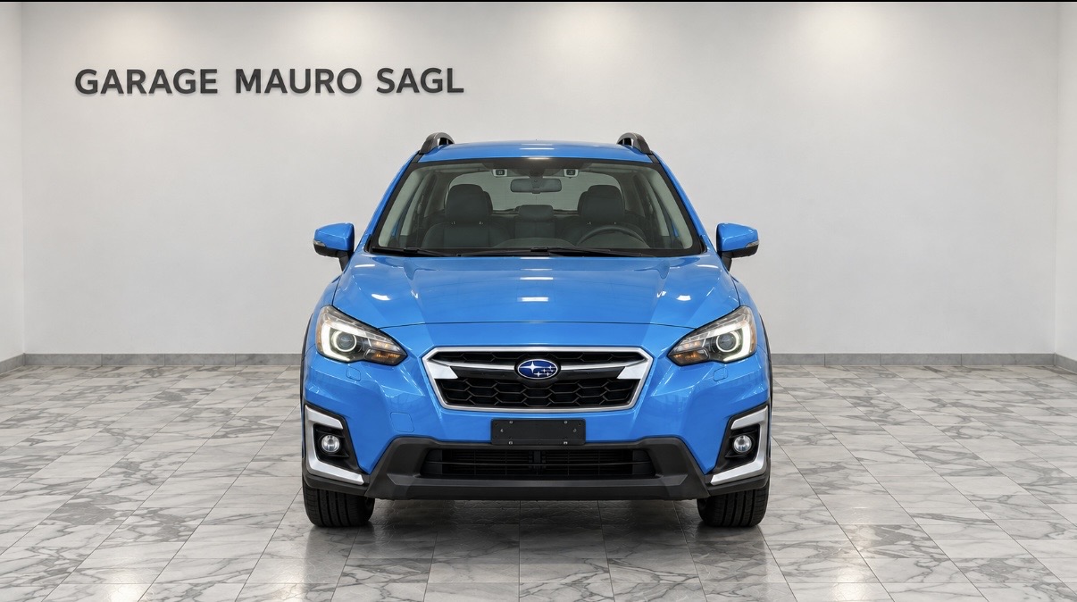 Subaru XV 2.0i e-Boxer Swiss Plus blu esposta al Garage Mauro